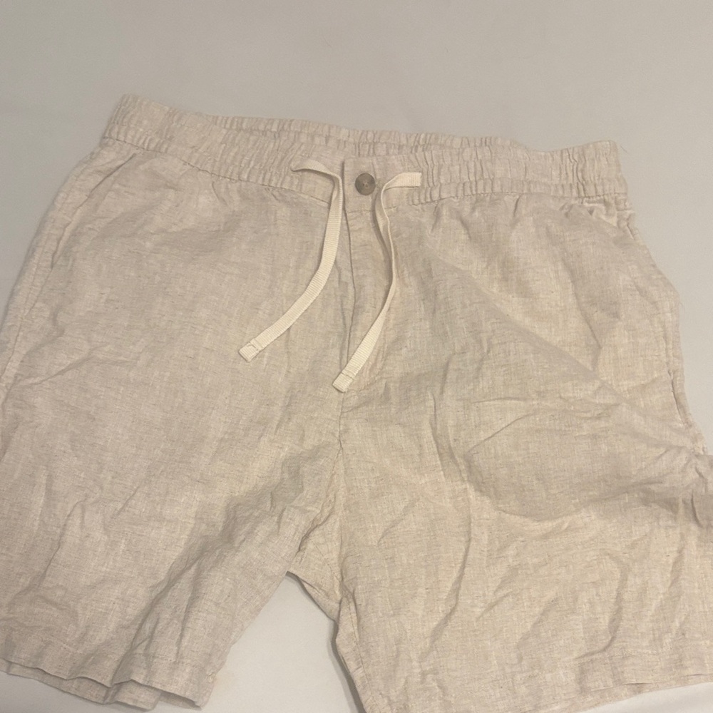 H&M Beige Linen Shorts